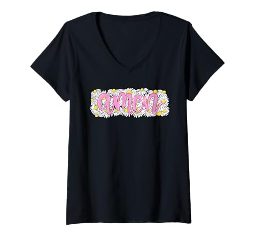 Damen Motivierendes Boho-Design mit Sonnenschein Sommerblumen T-Shirt mit V-Ausschnitt Damen Motivierendes Boho-Design mit Sonnenschein Sommerblumen T-Shirt mit V-Ausschnitt von Sonnenschein Sommerblumen Boho-Design