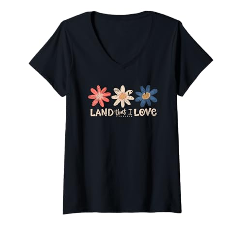 Damen Motivierendes Boho-Design mit Sonnenschein Sommerblumen T-Shirt mit V-Ausschnitt Damen Motivierendes Boho-Design mit Sonnenschein Sommerblumen T-Shirt mit V-Ausschnitt von Sonnenschein Sommerblumen Boho-Design