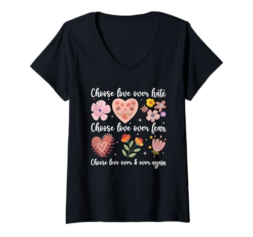Damen Motivierendes Boho-Design mit Sonnenschein Sommerblumen T-Shirt mit V-Ausschnitt Damen Motivierendes Boho-Design mit Sonnenschein Sommerblumen T-Shirt mit V-Ausschnitt von Sonnenschein Sommerblumen Boho-Design