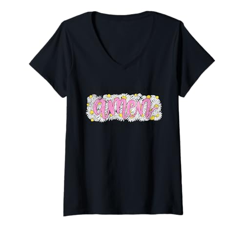 Damen Motivierendes Boho-Design mit Sonnenschein Sommerblumen T-Shirt mit V-Ausschnitt Damen Motivierendes Boho-Design mit Sonnenschein Sommerblumen T-Shirt mit V-Ausschnitt von Sonnenschein Sommerblumen Boho-Design