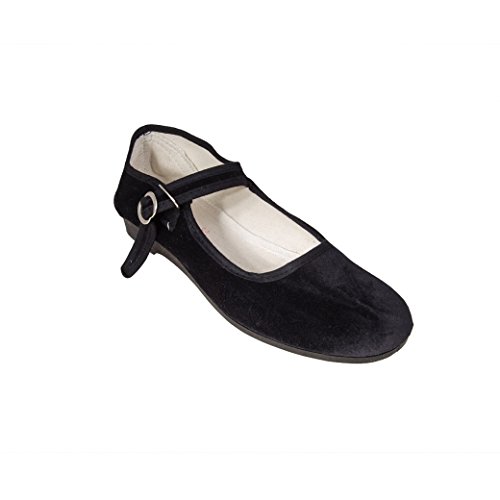 Sonnenscheinschuhe Mittelalterschuhe aus Samt Gr. 34-42 SCHWARZ Samtschuhe Ballerinas Trachtenschuhe (36) von Sonnenscheinschuhe