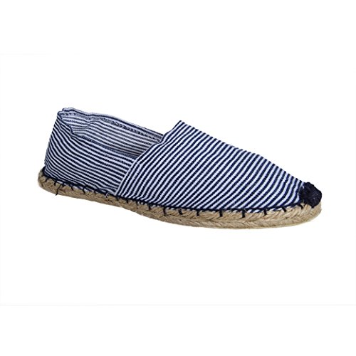 Sonnenscheinschuhe ESPANDRILLOS Streifen Blau Gr. 36-46 NEU gestreift Espadrilles Espas Espandrilles Espadrillos (41) von Sonnenscheinschuhe