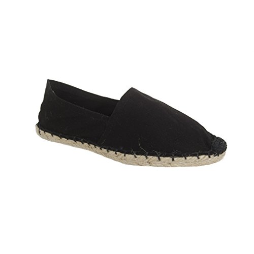 Sonnenscheinschuhe ESPANDRILLOS schwarz Gr. 36-46 NEU Schwarze Espadrilles Espas Espandrilles Espadrillos (eu_Footwear_Size_System, Adult, Numeric, medium, Numeric_44) von Sonnenscheinschuhe