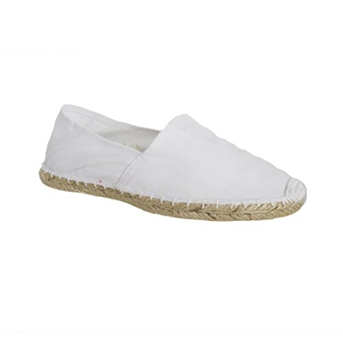Sonnenscheinschuhe ESPANDRILLOS weiß Gr. 36-46 NEU weiße Espadrilles Espas Espandrilles Espadrillos (eu_Footwear_Size_System, Adult, Numeric, medium, Numeric_43) von Sonnenscheinschuhe
