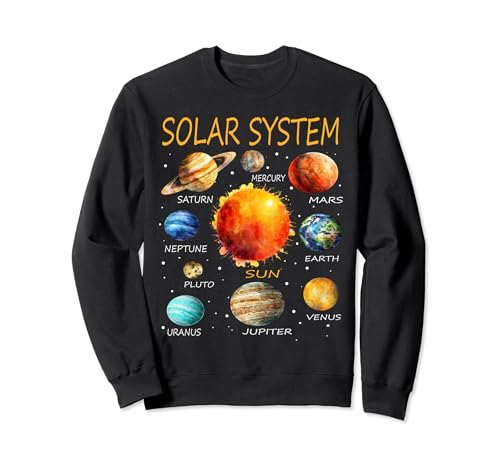 Planet Sonnensystem Junge Sonnensystem Mädchen Weltraum Sweatshirt von Sonnensystem-Wissenschafts-Planet-Kind-Sonnensyste