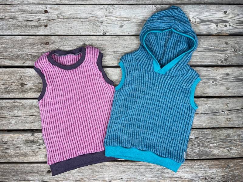 Pullunder Aus Merino-Wollwalk, Gerippt von SonntagCosywear