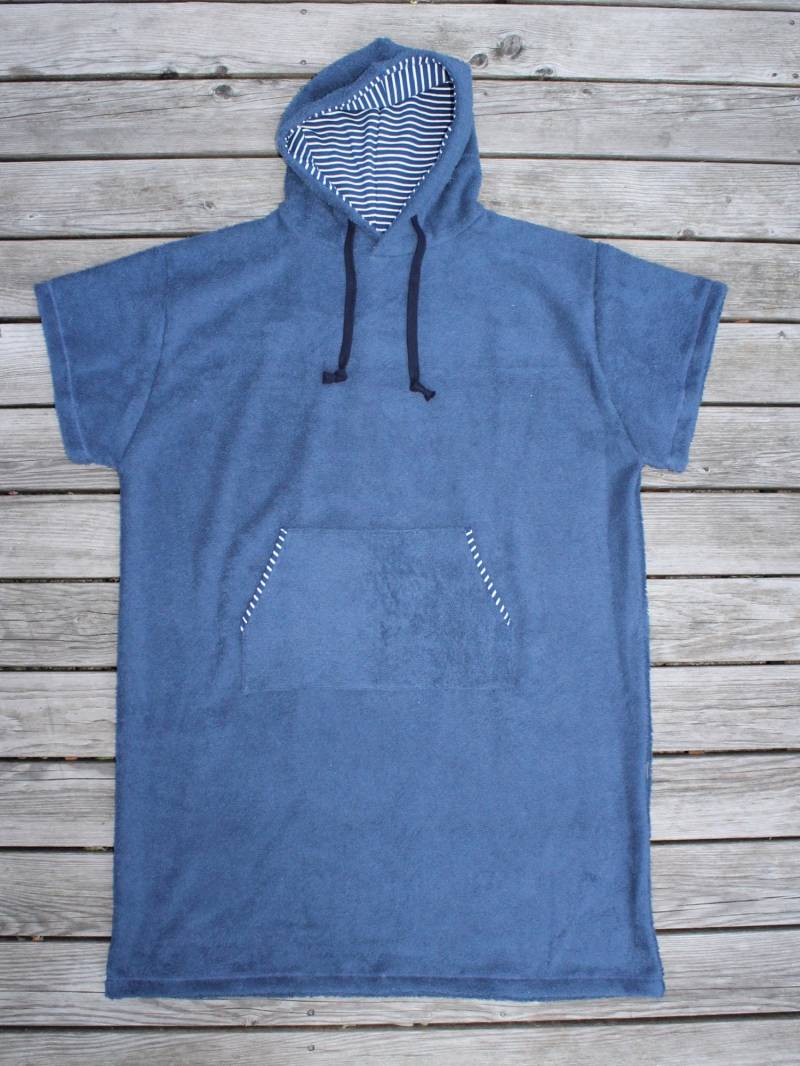 Surfponcho Frottee Dunkelblau von SonntagCosywear