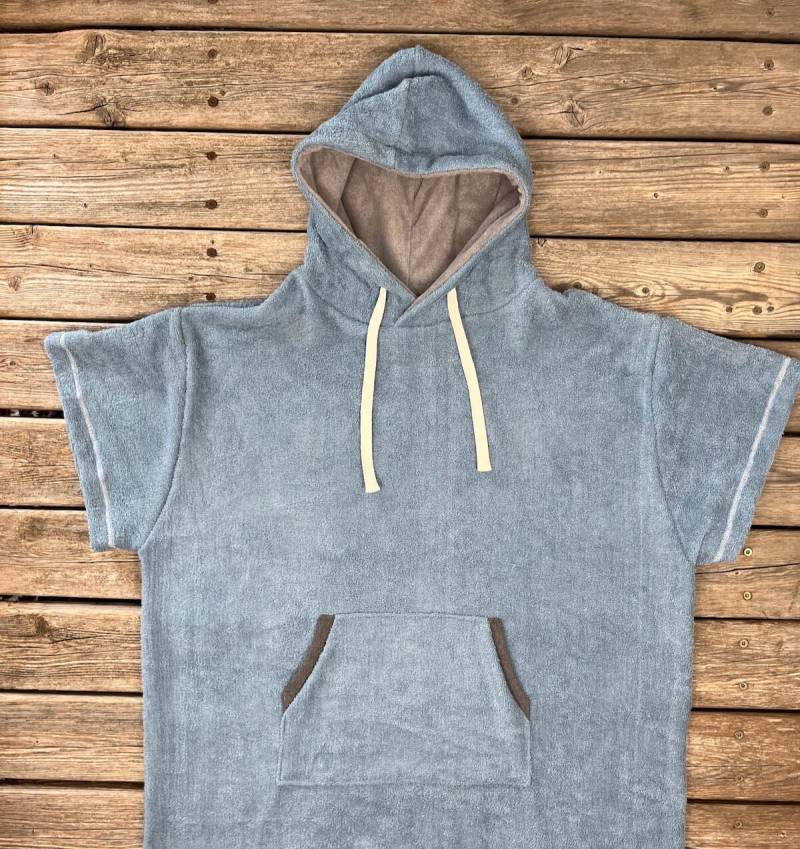 Surfponcho Frottee Hellblau von SonntagCosywear