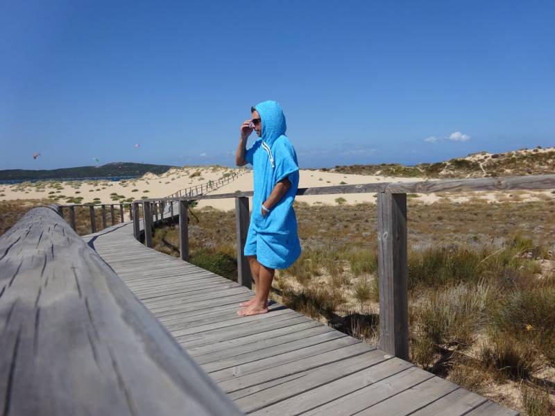Surfponcho Frottee Türkis Unisex von SonntagCosywear