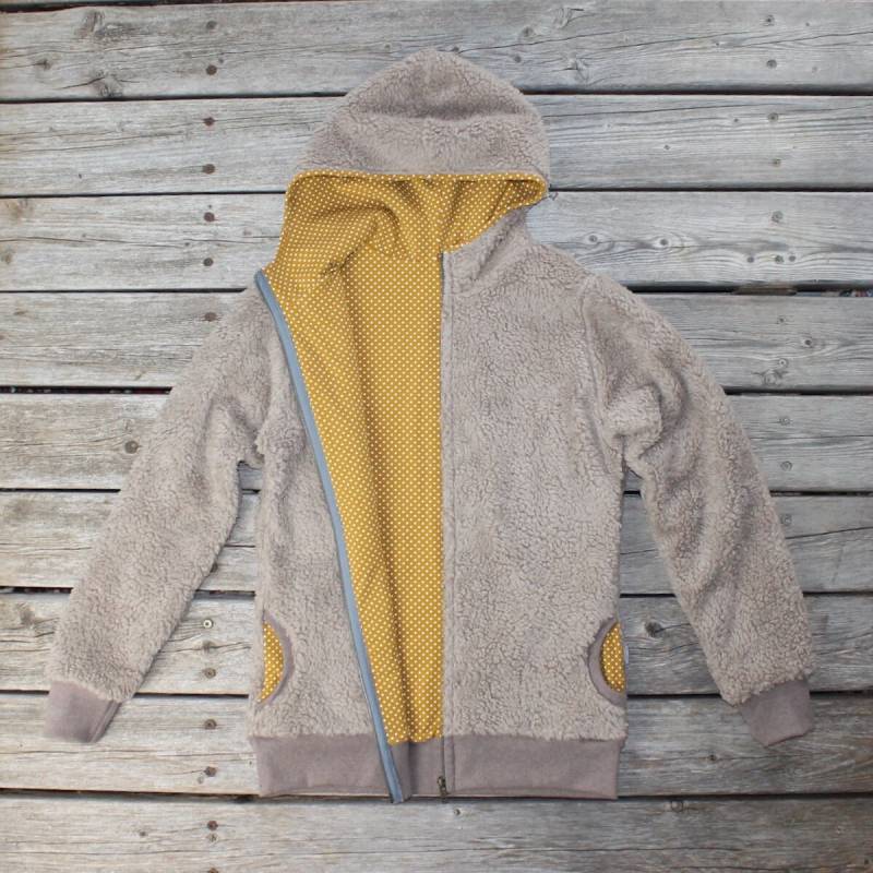 Teddyjacke Beige-Senf von SonntagCosywear