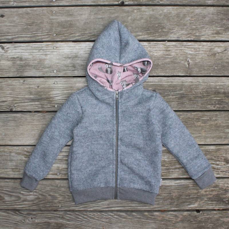 Walkjacke Fuchs Grau-Rosa von SonntagCosywear
