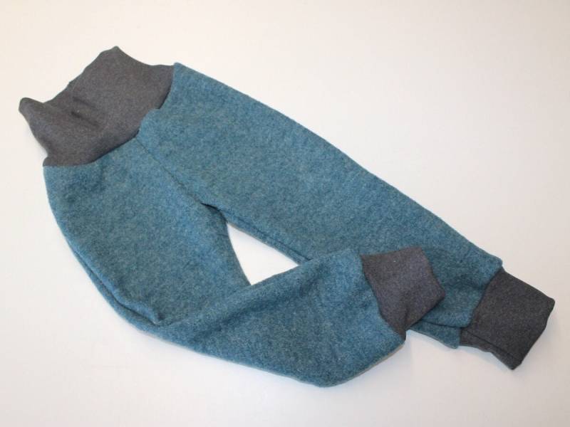 Wollwalkhose Petrol Meliert Mit/Ohne Futter von SonntagCosywear