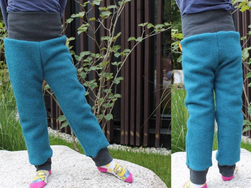 Wollwalkhose Petrol Mit/Ohne Futter von SonntagCosywear