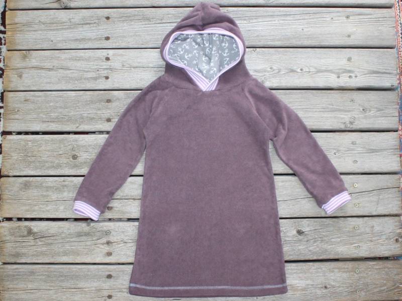 strandüberzieher Bio-Frottee Aubergine von SonntagCosywear