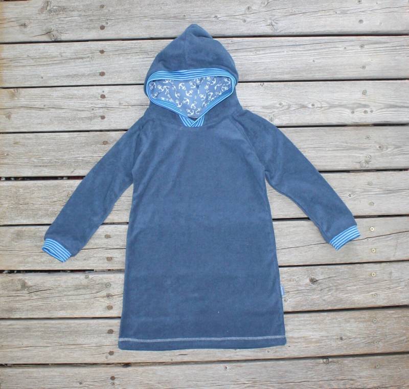 strandüberzieher Bio-Frottee Jeansblau von SonntagCosywear