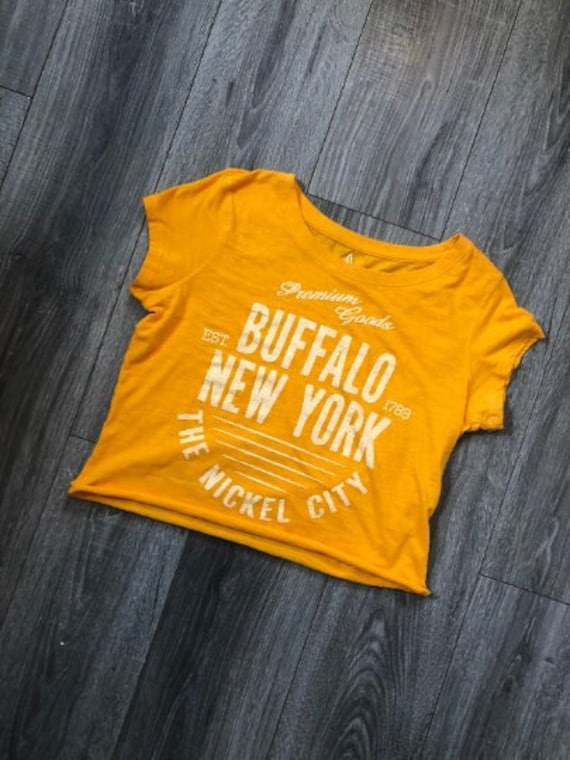 Buffalo New York The Nickel City Damen Cropped Shirt, Ny Nickle T-Shirt, Apparel von SonnyThrift