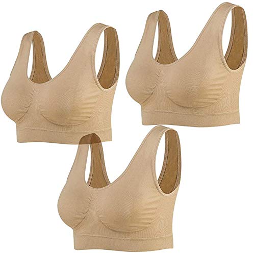 Sonojie Unterwäsche Damen Set BH, Sport BH Starker Halt Große Brüste, Atmungsaktives Brustpolster mit Sportunterwäsche, BH ohne Bügel Bustier Verführerische 3/5 Stück (Mehrfarbig10, X-Large) von Sonojie