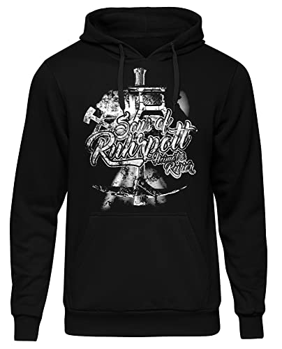 Sons of Ruhrpott Herren Kapuzenpullover | Ruhrpott Geschenke Männer - Ruhrpott Pullover - Glück auf - Zeche - Ruhrgebiet | M9 Schwarz (3XL) von Sons of Ruhrpott