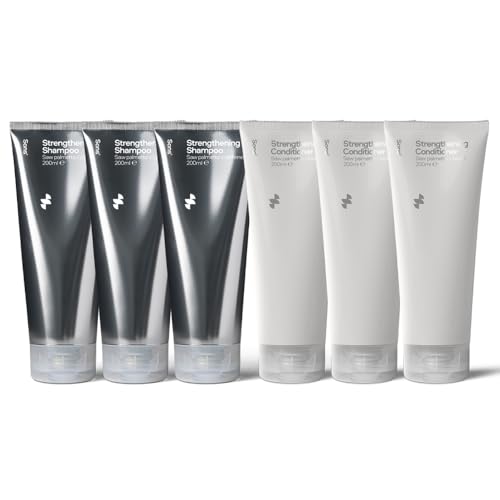 Sons Stärkendes Shampoo & Spülung für Männer, DHT blockierende Formel zur Förderung des Haarwachstums, enthält Sägepalme, bei Haarausfall und Ausdünnung - 3 Monate von Sons