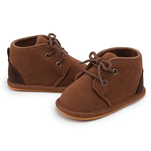 Sonsage Baby Mädchen Jungen Booties Neugeborenes Kleinkind Unisex Samt weich Anti-Rutsch-Gummisohle Schuhe Kleinkind Fleece kuschelige Stiefel Winter warm Prewalker Krippe Schuhe von Sonsage