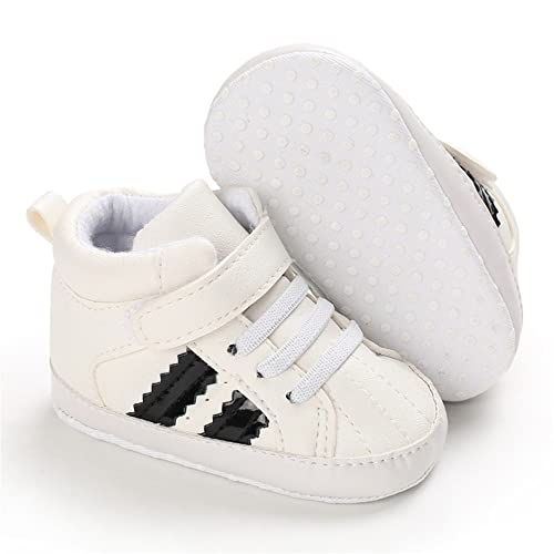 Sonsage Säugling Baby Jungen Mädchen hohe Tops Knöchel Turnschuhe PU Leder weiche Sohle Trainer Hochzeit Kleid Schuhe Kleinkind erste Walking Wohnung Krippe Schuh von Sonsage