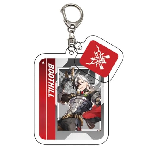 Sonsoke Anime Acryl Stehende Figur Quadrat Schlüsselanhänger Acryl Schlüsselanhänger Dekoration, Boothill, L von Sonsoke