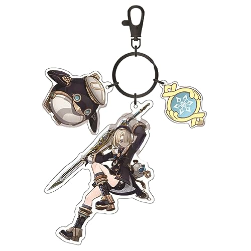 Sonsoke Anime Figur Doppelseitiger Acryl Schlüsselanhänger Mode Schlüsselanhänger Cosplay, Freminet, L von Sonsoke