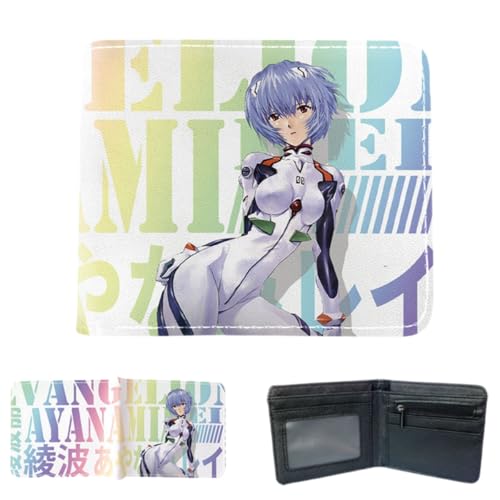 Sonsoke Ayanami Rei Männer Brieftaschen Bi-Fold Brieftasche ID-Karte Kreditkarte Mehrzweck-Brieftasche für Männer und Frauen Geschenk Cosprey (Ayanami Rei 1) von Sonsoke