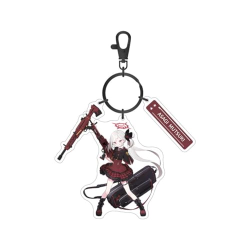 Sonsoke Blue Archive Anime Acryl Stehende Figur Quadrat Keychain Acryl Schlüsselanhänger Anhänger Schlüsselanhänger Dekoration, Asagi Mutsuki, L von Sonsoke