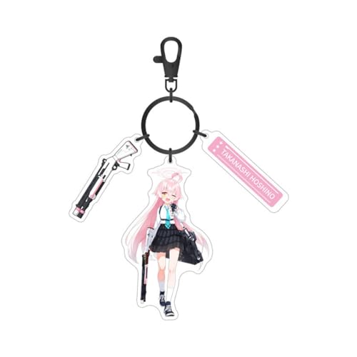 Sonsoke Blue Archive Anime Acryl Stehende Figur Quadrat Keychain Acryl Schlüsselanhänger Anhänger Schlüsselanhänger Dekoration, Takanashi Hoshino, L von Sonsoke