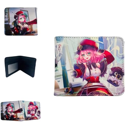 Sonsoke Furina Focalors Männer Brieftaschen Bi-Fold Brieftasche ID-Karte Kreditkarte Mehrzweck-Brieftasche für Männer und Frauen Geschenk Cosprey (Charlotte 1) von Sonsoke