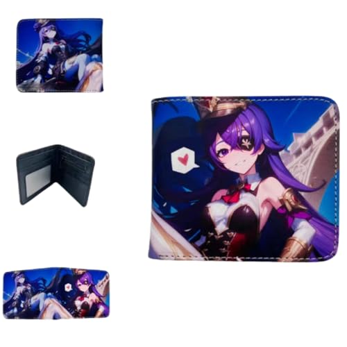 Sonsoke Furina Focalors Männer Brieftaschen Bi-Fold Brieftasche ID-Karte Kreditkarte Mehrzweck-Brieftasche für Männer und Frauen Geschenk Cosprey (Chevreuse 2) von Sonsoke