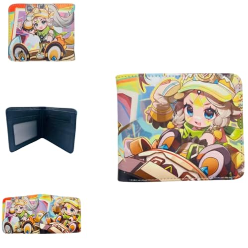 Sonsoke Furina Focalors Männer Brieftaschen Bi-Fold Brieftasche ID-Karte Kreditkarte Mehrzweck-Brieftasche für Männer und Frauen Geschenk Cosprey (Kachina) von Sonsoke