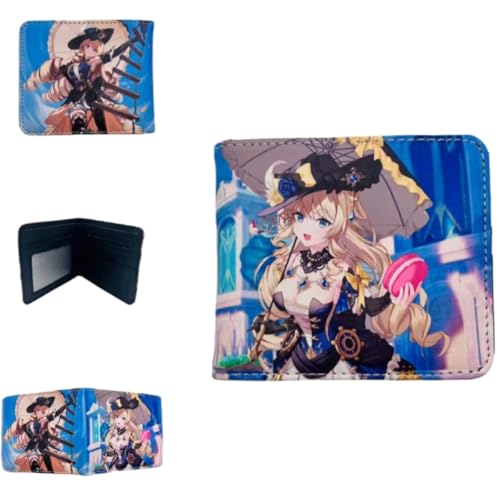 Sonsoke Furina Focalors Männer Brieftaschen Bi-Fold Brieftasche ID-Karte Kreditkarte Mehrzweck-Brieftasche für Männer und Frauen Geschenk Cosprey (Navia 1) von Sonsoke