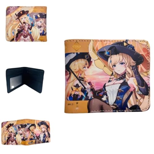 Sonsoke Furina Focalors Männer Brieftaschen Bi-Fold Brieftasche ID-Karte Kreditkarte Mehrzweck-Brieftasche für Männer und Frauen Geschenk Cosprey (Navia 2) von Sonsoke