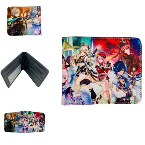 Sonsoke Furina Focalors Männer Brieftaschen Bi-Fold Brieftasche ID-Karte Kreditkarte Mehrzweck-Brieftasche für Männer und Frauen Geschenk Cosprey (Style 2) von Sonsoke