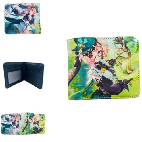 Sonsoke Furina Focalors Männer Brieftaschen Bi-Fold Brieftasche ID-Karte Kreditkarte Mehrzweck-Brieftasche für Männer und Frauen Geschenk Cosprey (Varesa) von Sonsoke