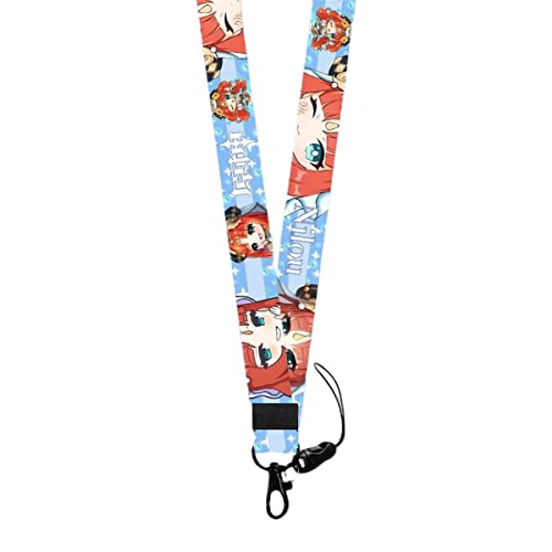 Sonsoke Genshin Impact Figur Cool Neck Lanyard mit ID Badges Schlüsselanhänger Halter Dekoration Schlüsselanhänger Clip, Nilou, L von Sonsoke