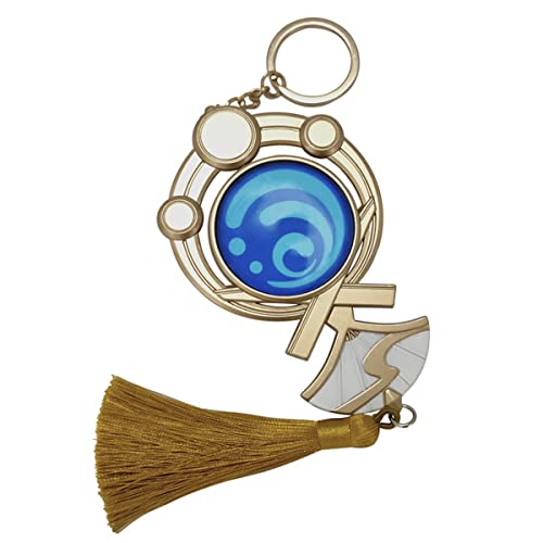 Sonsoke Vision Anime Figur Schlüsselanhänger Electro Cryo Pyro Anemo Geo Hydro Dendro Schlüsselanhänger Cosplay (Ayato) von Sonsoke