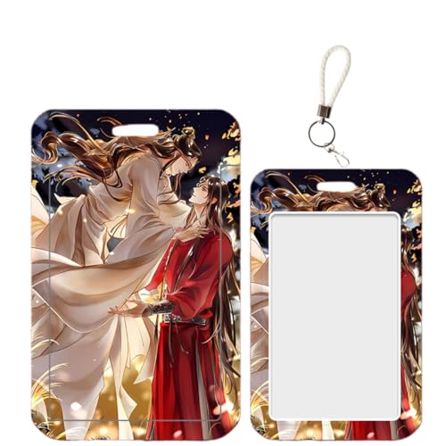 Sonsoke HuaCheng XieLian Anime Card Holder Kartenetui 7x10 cm– Universelle Schülerausweis & ID Karte Hülle für Campus, Bus, Kreditkarte (XieLian 1) von Sonsoke