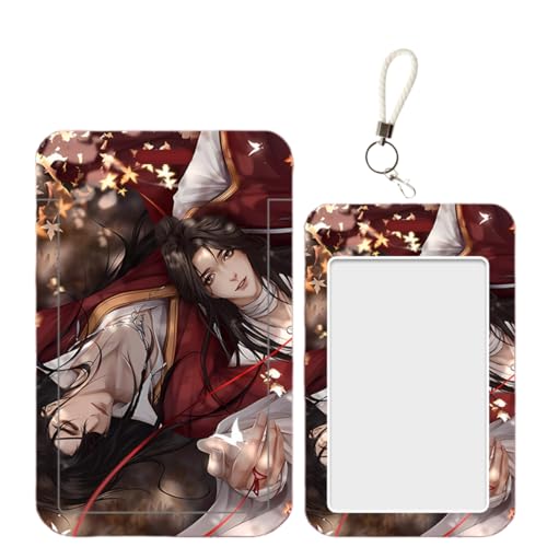 Sonsoke HuaCheng XieLian Anime Card Holder Kartenetui 7x10 cm– Universelle Schülerausweis & ID Karte Hülle für Campus, Bus, Kreditkarte (XieLian 3) von Sonsoke