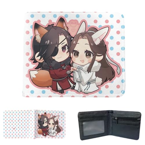 Sonsoke HuaCheng XieLian Männer Brieftaschen Bi-Fold Brieftasche ID-Karte Kreditkarte Mehrzweck-Brieftasche für Männer und Frauen Geschenk Cosprey (HuaCheng&XieLian 1) von Sonsoke