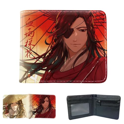 Sonsoke HuaCheng XieLian Männer Brieftaschen Bi-Fold Brieftasche ID-Karte Kreditkarte Mehrzweck-Brieftasche für Männer und Frauen Geschenk Cosprey (HuaCheng&XieLian 2) von Sonsoke