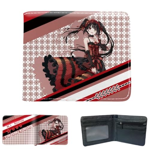 Sonsoke Izayoi Miku Männer Brieftaschen Bi-Fold Brieftasche ID-Karte Kreditkarte Mehrzweck-Brieftasche für Männer und Frauen Geschenk Cosprey (Tokisaki Kurumi 1) von Sonsoke