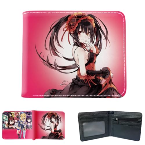 Sonsoke Izayoi Miku Männer Brieftaschen Bi-Fold Brieftasche ID-Karte Kreditkarte Mehrzweck-Brieftasche für Männer und Frauen Geschenk Cosprey (Tokisaki Kurumi 3) von Sonsoke