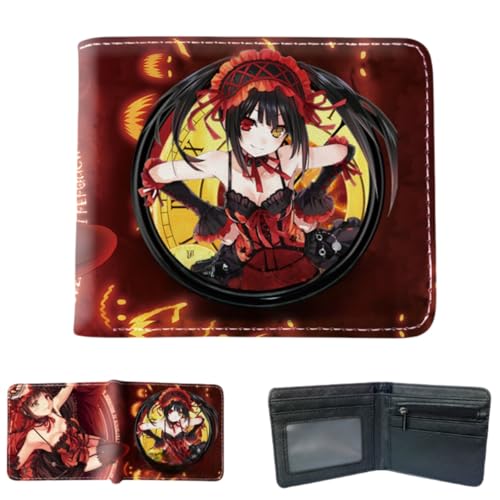 Sonsoke Izayoi Miku Männer Brieftaschen Bi-Fold Brieftasche ID-Karte Kreditkarte Mehrzweck-Brieftasche für Männer und Frauen Geschenk Cosprey (Tokisaki Kurumi 4) von Sonsoke