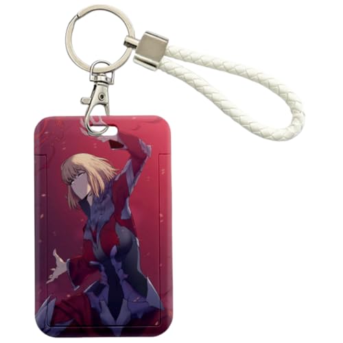 Sonsoke Jinwoo Sung Anime Card Holder Kartenetui 7x10 cm– Universelle Schülerausweis & ID Karte Hülle für Campus, Bus, Kreditkarte (Shizuku Kousaka 1) von Sonsoke