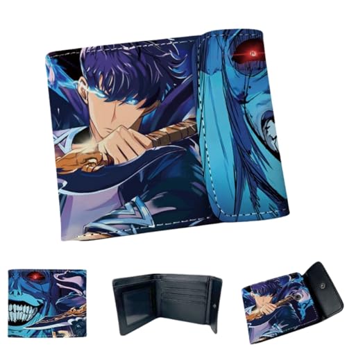 Sonsoke Jinwoo Sung Männer Brieftaschen Bi-Fold Brieftasche ID-Karte Kreditkarte Mehrzweck-Brieftasche für Männer und Frauen Geschenk Cosprey (Jinwoo Sung 1) von Sonsoke