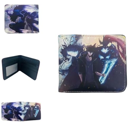 Sonsoke Jinwoo Sung Männer Brieftaschen Bi-Fold Brieftasche ID-Karte Kreditkarte Mehrzweck-Brieftasche für Männer und Frauen Geschenk Cosprey (Jinwoo Sung 12) von Sonsoke