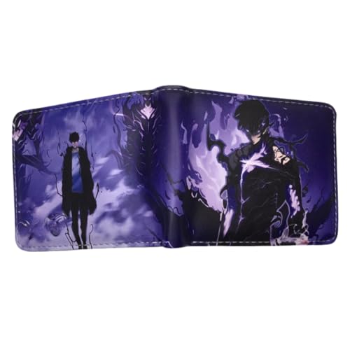 Sonsoke Jinwoo Sung Männer Brieftaschen Bi-Fold Brieftasche ID-Karte Kreditkarte Mehrzweck-Brieftasche für Männer und Frauen Geschenk Cosprey (Jinwoo Sung 13) von Sonsoke